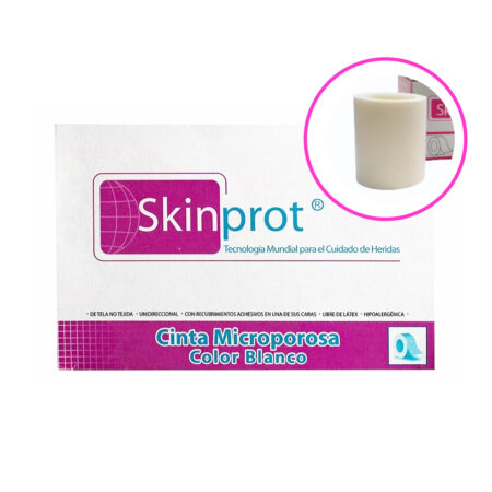 Cinta Micropore Skinprot Blanca 5 cm x 10 m, Caja con 6
