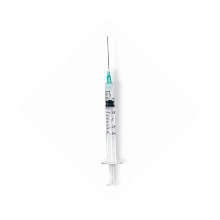 Jeringas Pharma&Pharma 3 ml con Aguja 21G x 32 mm, Caja con 100