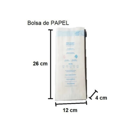 Bolsa Autosellable para Esterilizar DL 12 x 26 x 4 cm, Paquete con 50