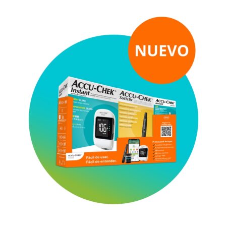 Promo Pack Accu-Chek Instant: Glucómetro + 50 Tiras + Puncionador Softclix + 25 Lancetas