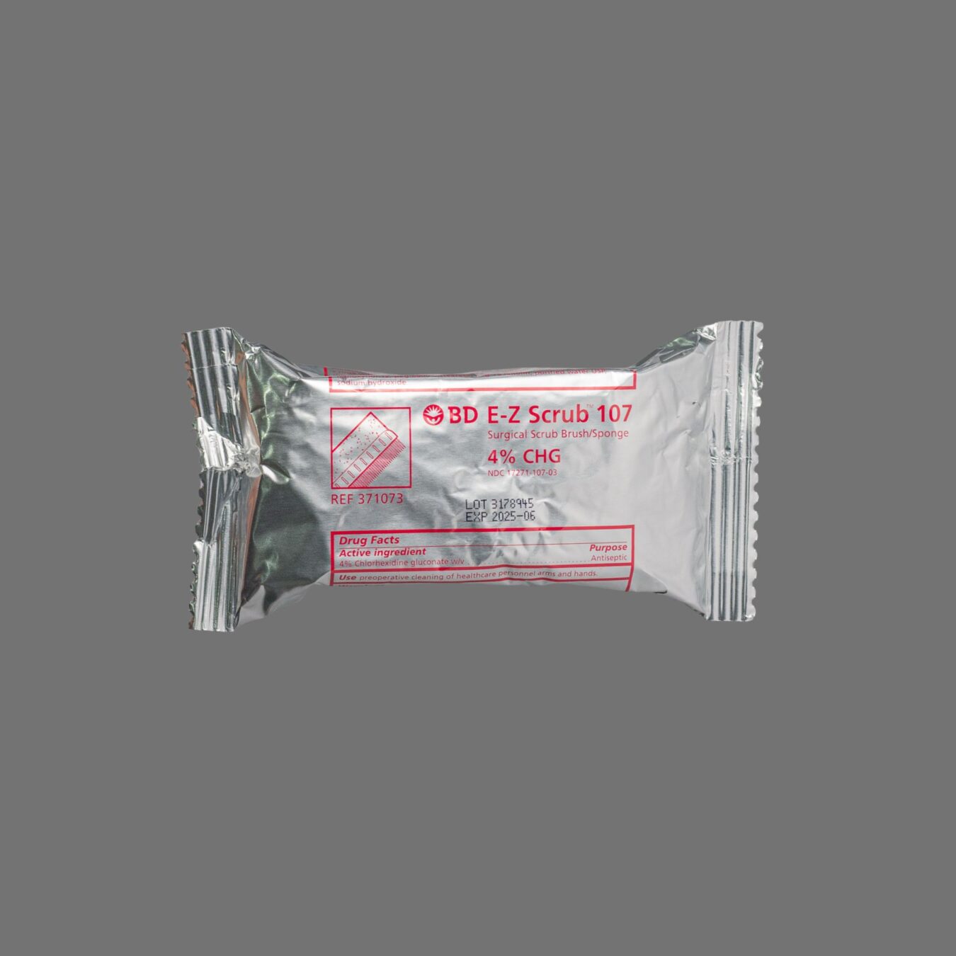 CEPILLO USO QUIRURJICO CON CLORHEXIDINA 4% CJ/30PZAS BD
