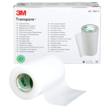 Cinta Transpore 7,6cm x 9,1m 3M caja