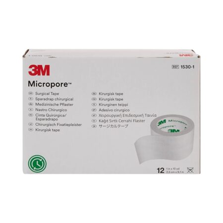 Cinta Micropore 2,5cm x 9,1m 3M caja