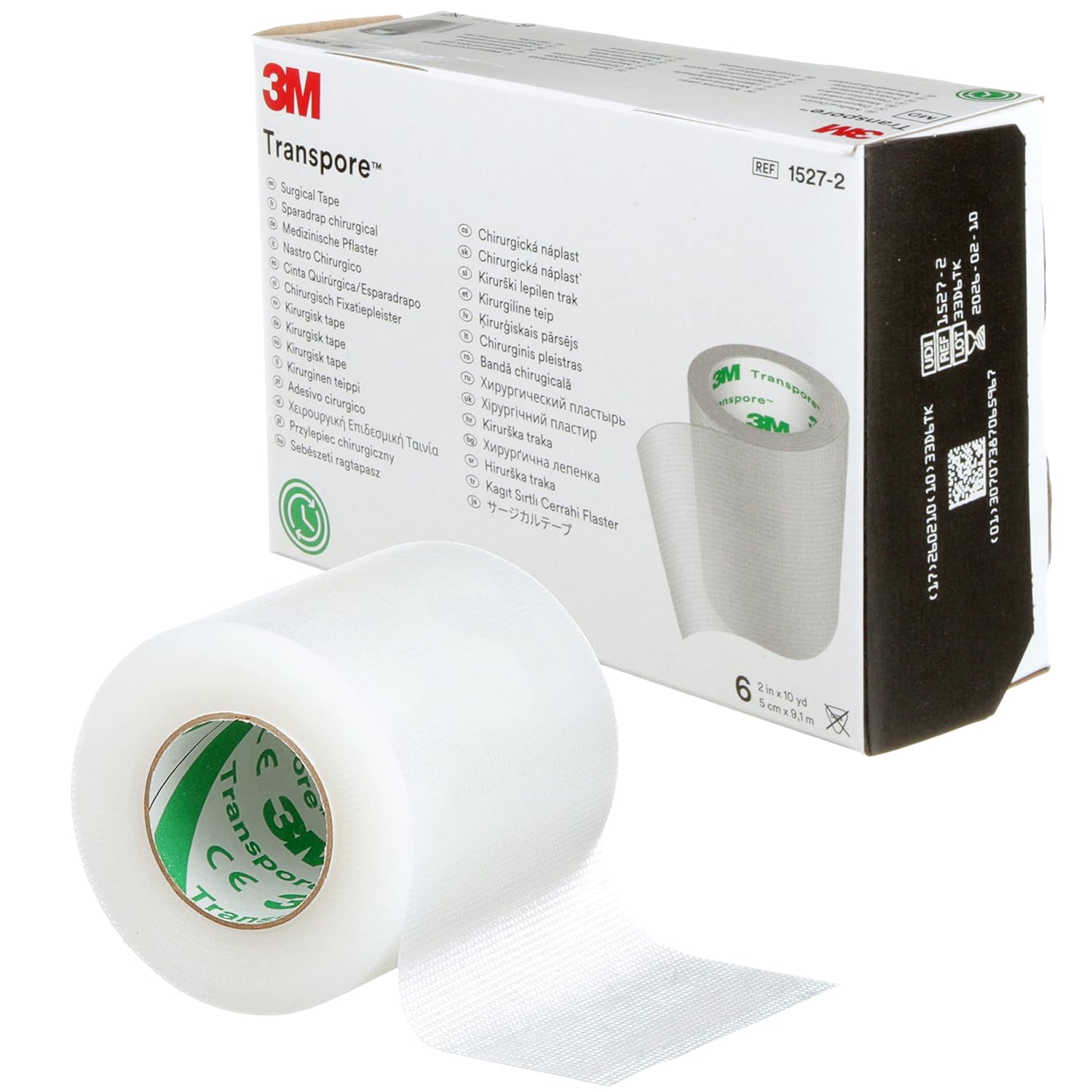 Cinta Transpore 5,0cm x 9,1m 3M caja