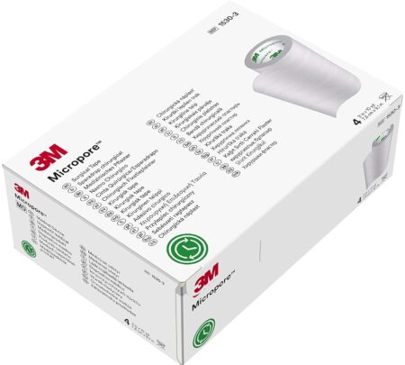 Cinta Micropore 7,6cm x 9,1m 3M caja